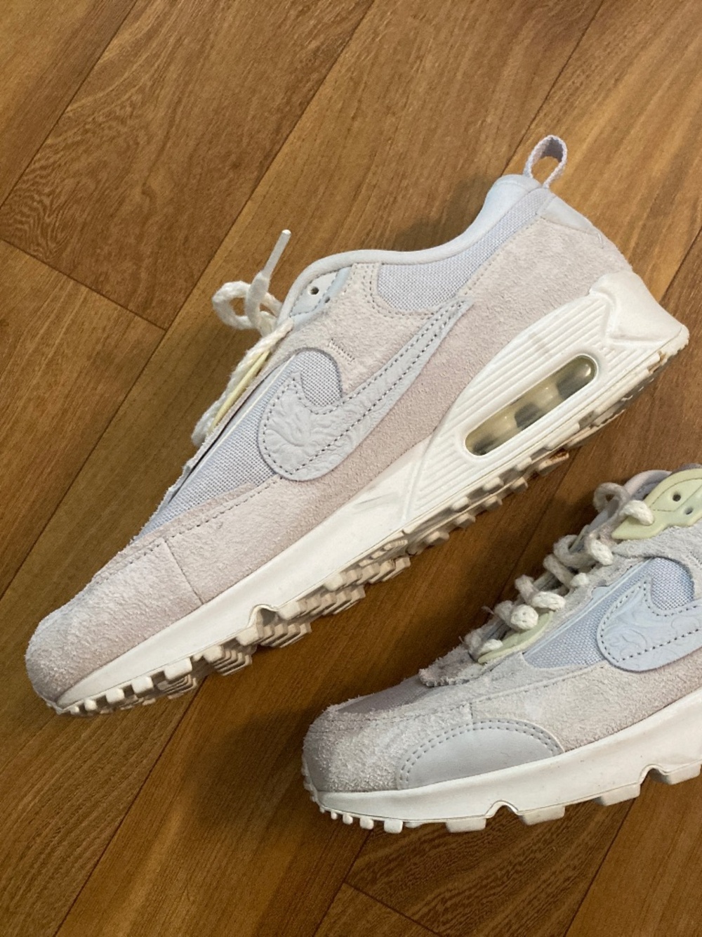 Nike Air Max 90 Futura SE Gray Needlework Shoes Sneakers FJ4558-025 Womens 9